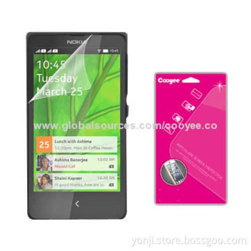 Matte Screen Protector and Package for Nokia X+, Anti-fingerprint, Anti-glare, OEM/ODM Orders